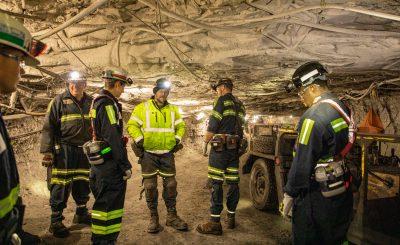 Underground mine scene